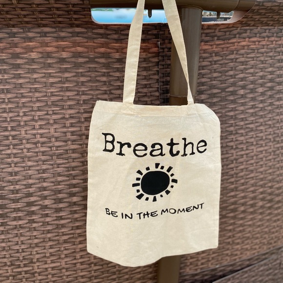 Mindfulness Cotton Tote Bag with 26” inch handles - Picture 2 of 4